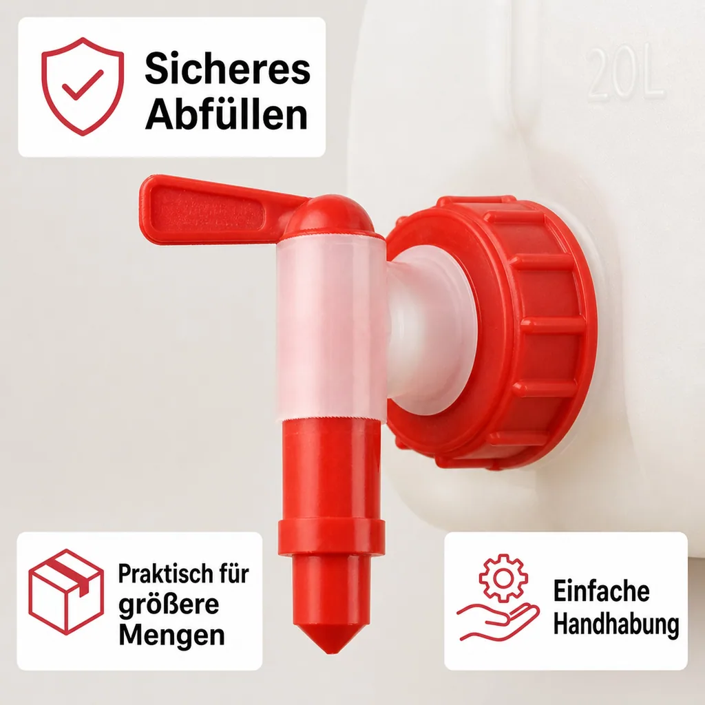 SONETT Auslaufhahn für 20 Liter Kanister