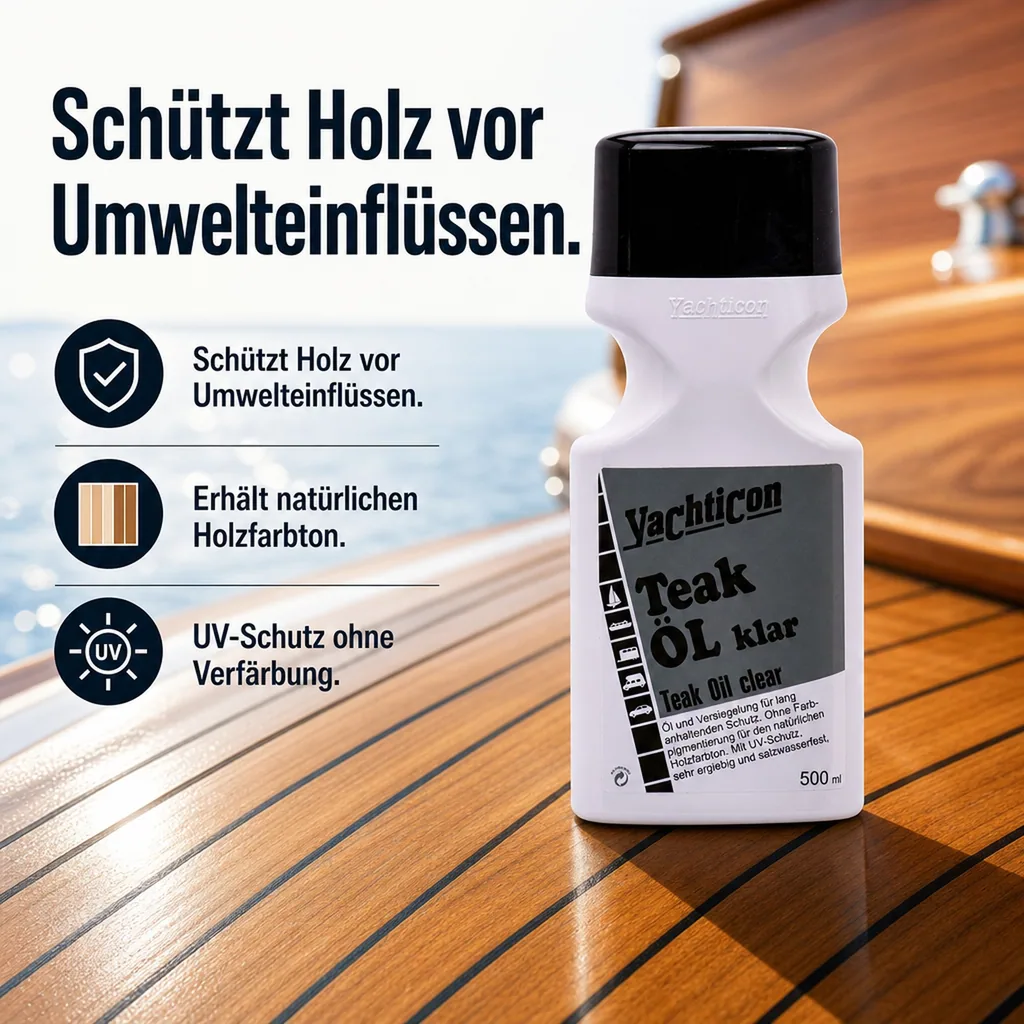 YACHTICON Teak Öl Klar 500ml