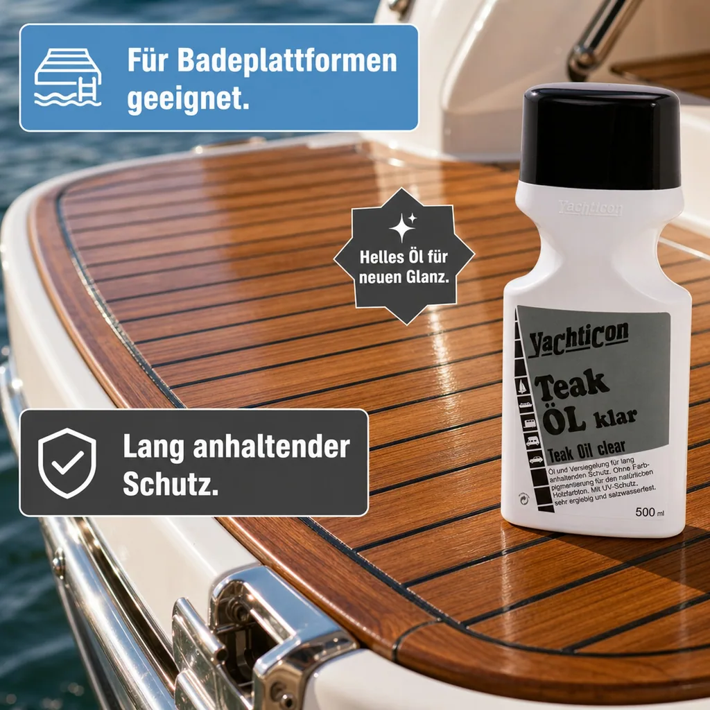 YACHTICON Teak Öl Klar 500ml