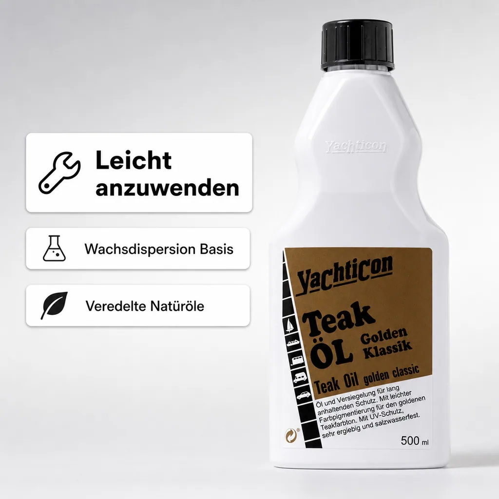 YACHTICON Teak Öl Golden Classic 500ml