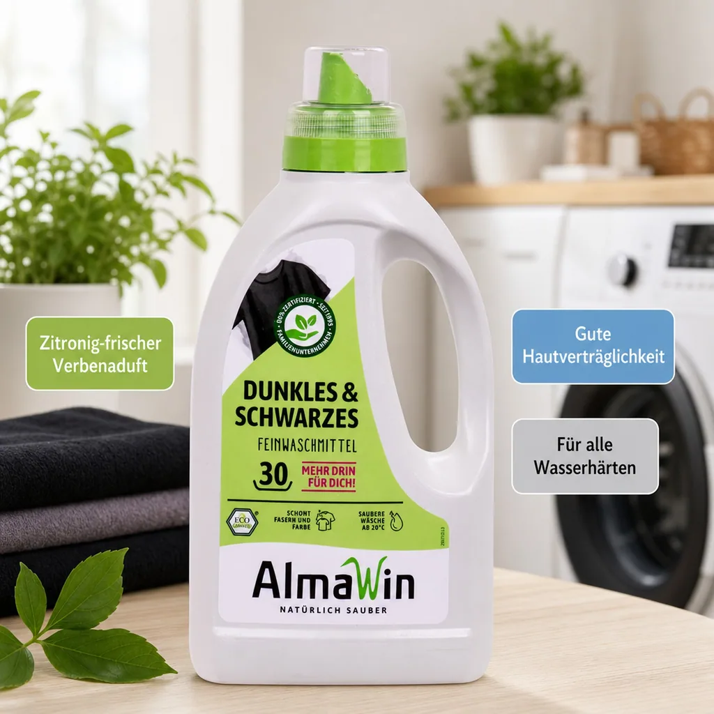 ALMAWIN Waschmittel für Dunkles und Schwarzes 750 ml