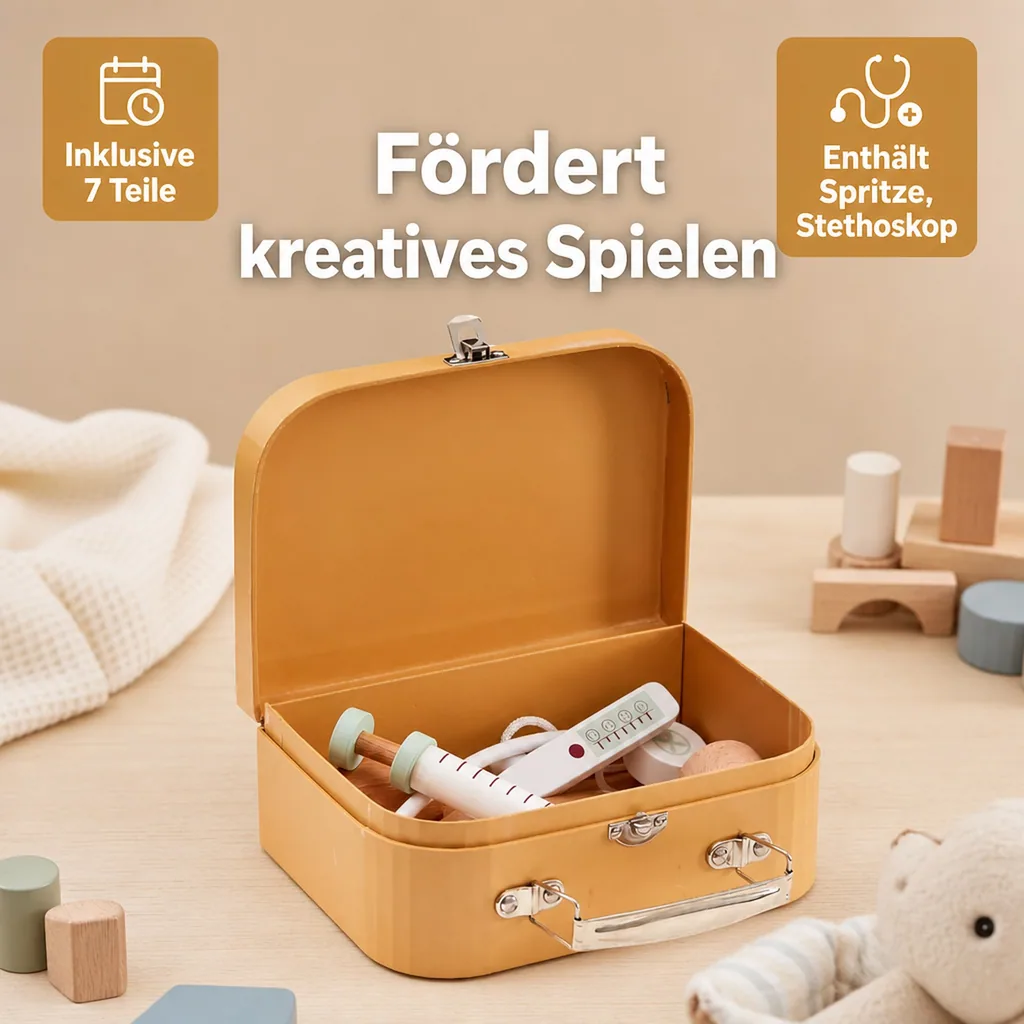 Arztkoffer Spielzeug gelb von Kids Concept