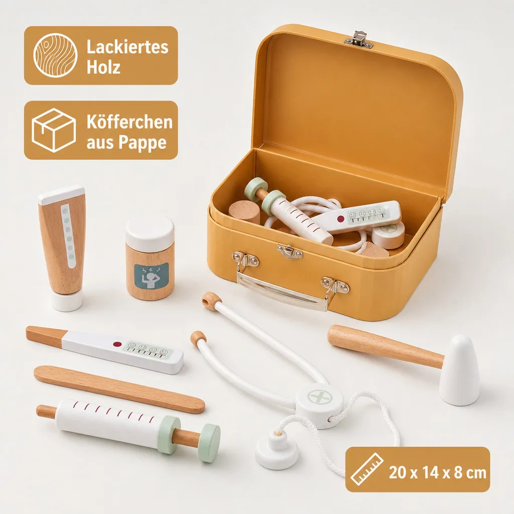 Arztkoffer Spielzeug gelb von Kids Concept