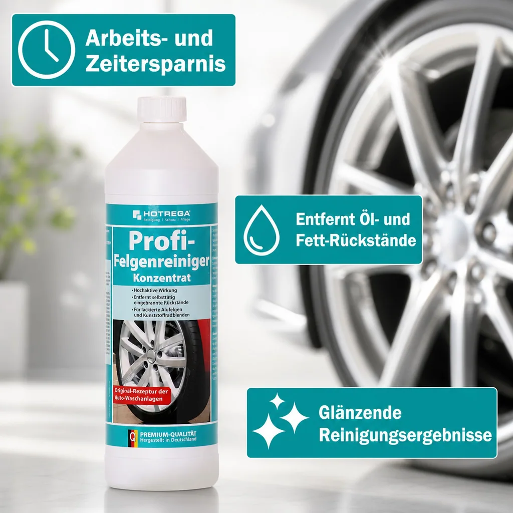 HOTREGA Profi Felgenreiniger 1 Liter Konzentrat