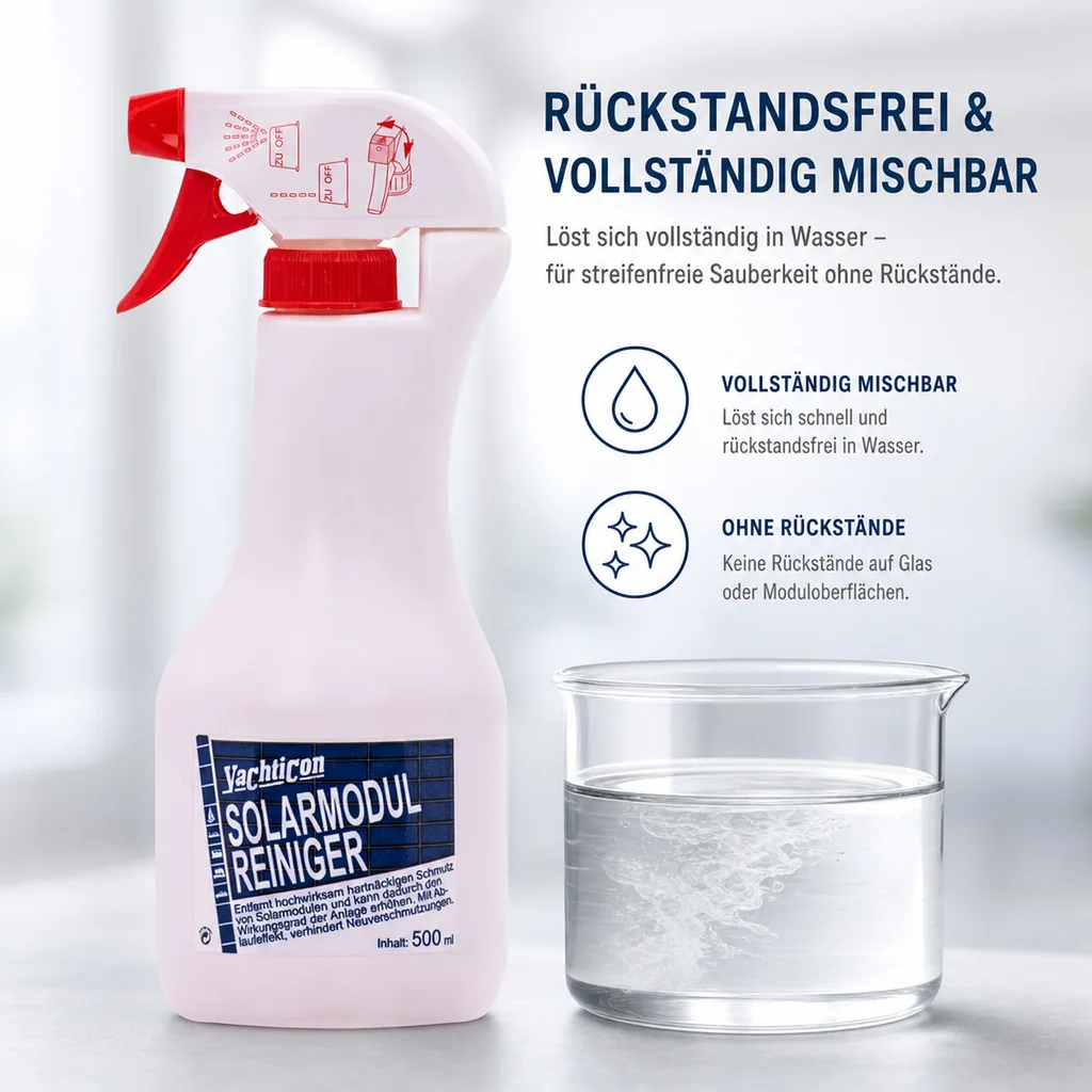 YACHTICON Solarmodul Reiniger 500 ml Sprayflasche