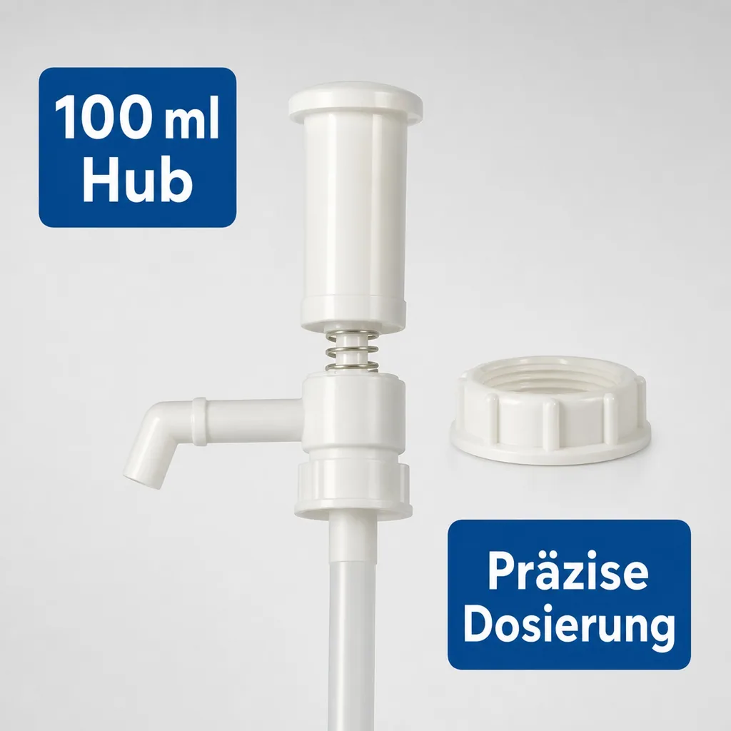 SONETT Abfüllpumpe für 20 Liter Hub 100 ml Dosierpumpe