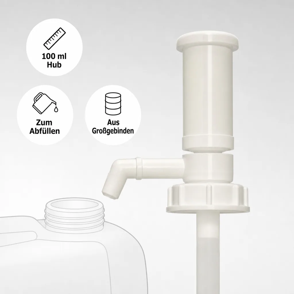SONETT Abfüllpumpe für 20 Liter Hub 100 ml Dosierpumpe