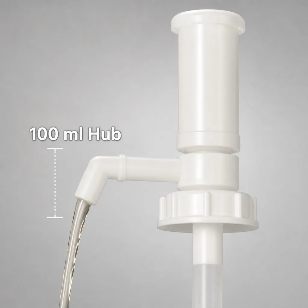 SONETT Abfüllpumpe für 20 Liter Hub 100 ml Dosierpumpe