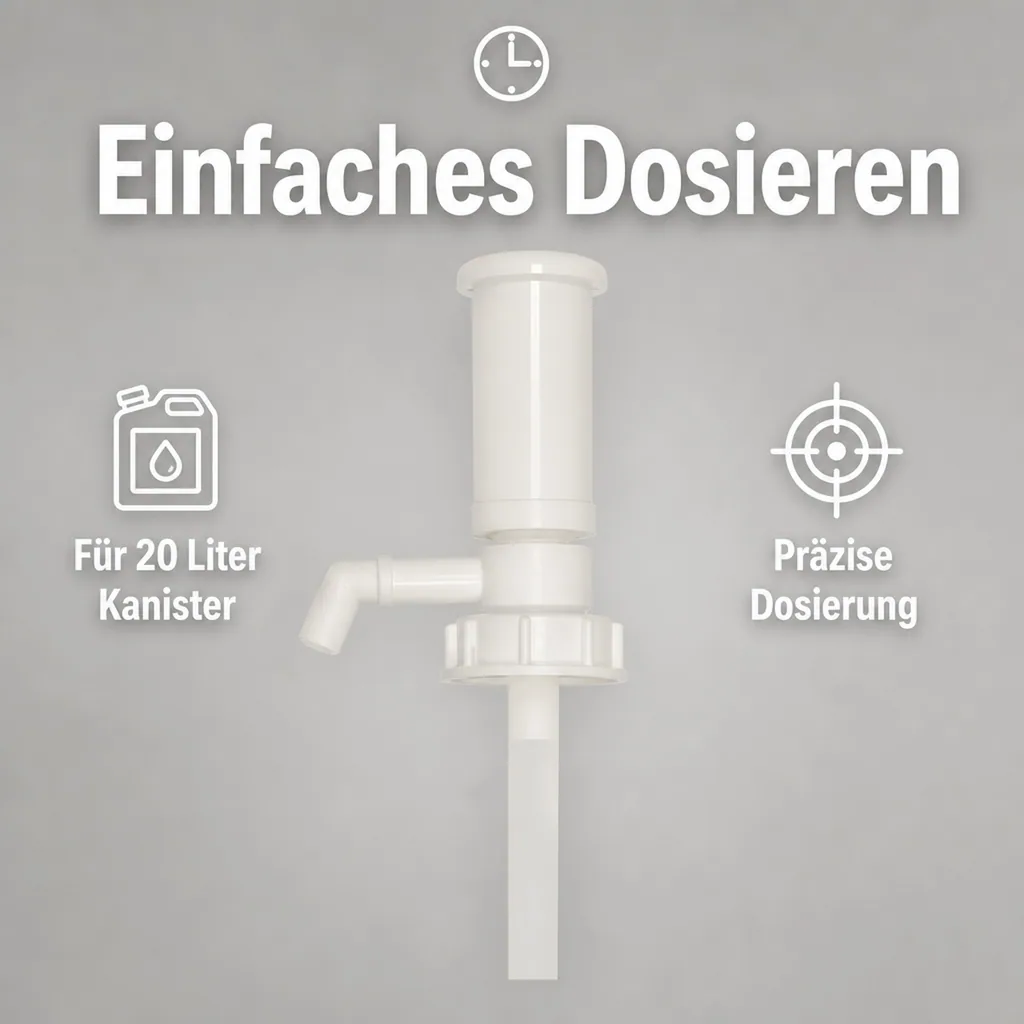 SONETT Abfüllpumpe für 20 Liter Hub 100 ml Dosierpumpe
