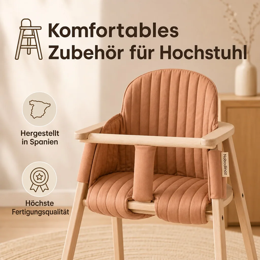 Nobodinoz Polster für Baby Hochstuhl Sienna braun