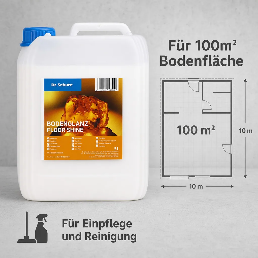 DR. SCHUTZ Bodenglanz Wischpflege 5 Liter für 100m²