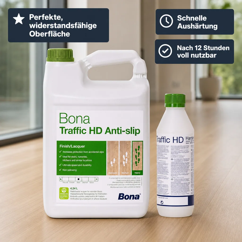 BONA TRAFFIC HD Antislip 2K 4,95 L 4,5 Liter + 0,45 HD Härter