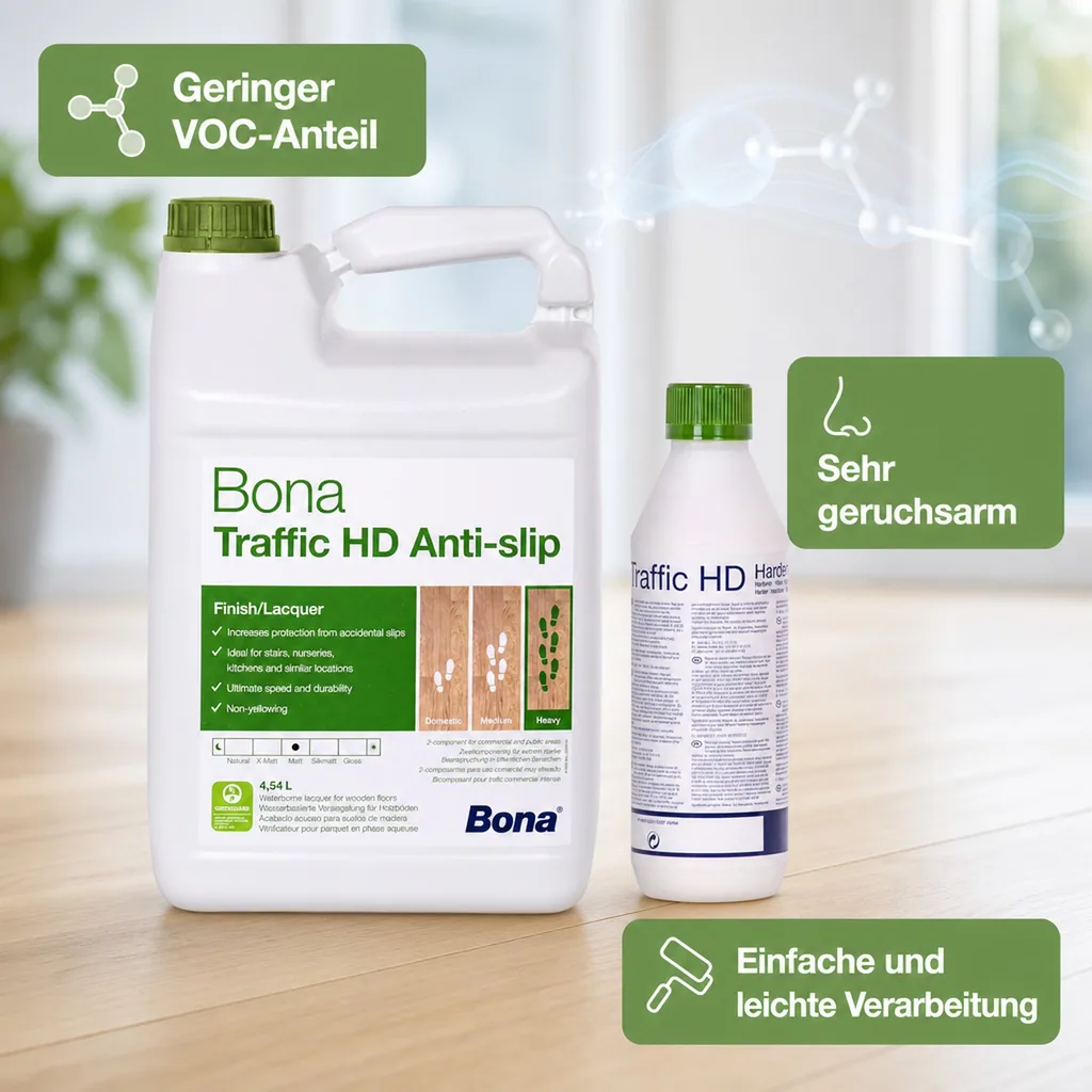 BONA TRAFFIC HD Antislip 2K 4,95 L 4,5 Liter + 0,45 HD Härter