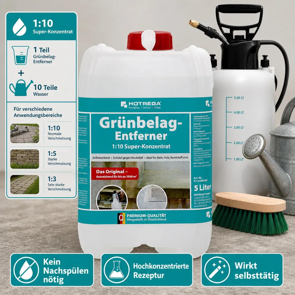HOTREGA Grünbelag Entferner 1:10 Super Konzentrat 5 Liter