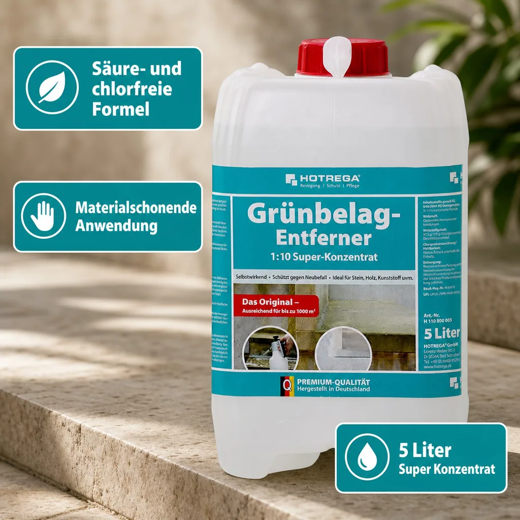 HOTREGA Grünbelag Entferner 1:10 Super Konzentrat 5 Liter