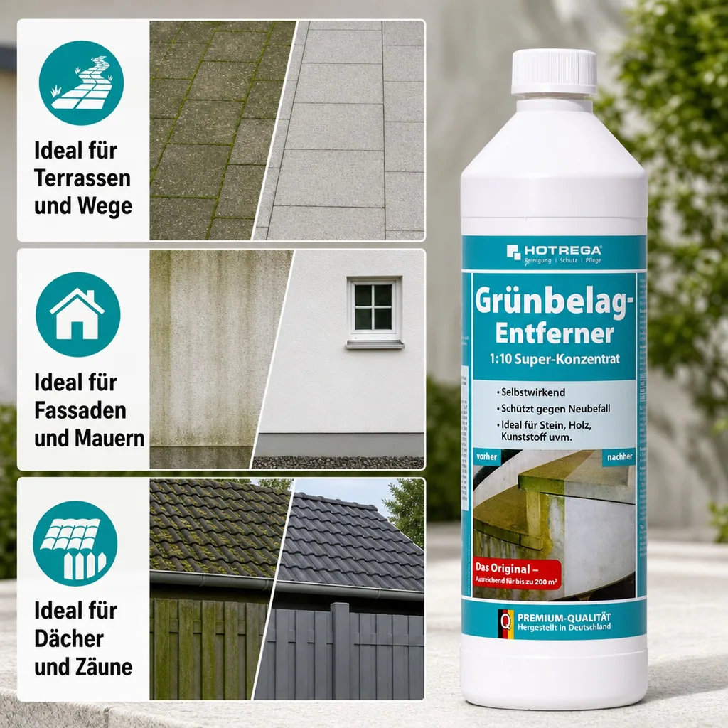 HOTREGA Grünbelag Entferner 1:10 Super Konzentrat 1 Liter