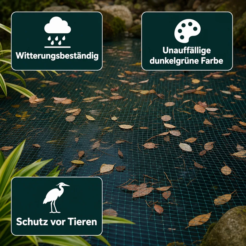 Teichschutznetz 2 m x 3 m (6m²)
