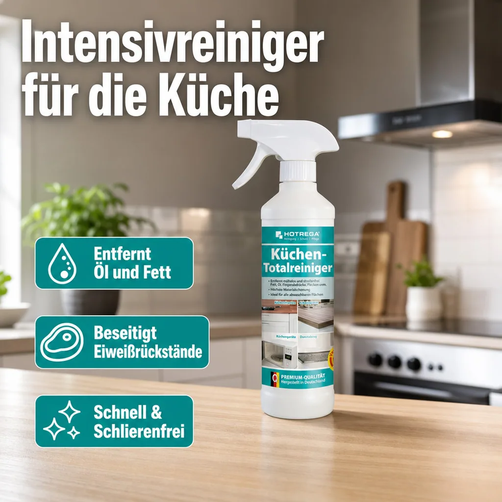 HOTREGA Küchen Totalreiniger 500 ml gebrauchsfertige Lösung