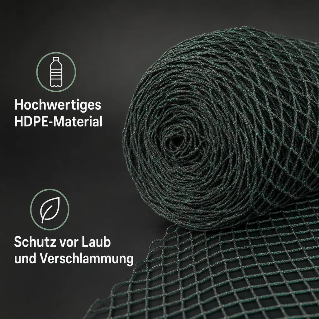 Teichschutznetz 10 m x 25 m (250m²)
