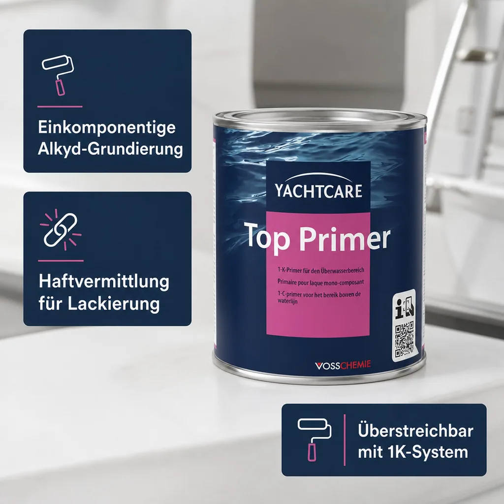 YACHTCARE Top Primer 1K Lack 750 ml weiß