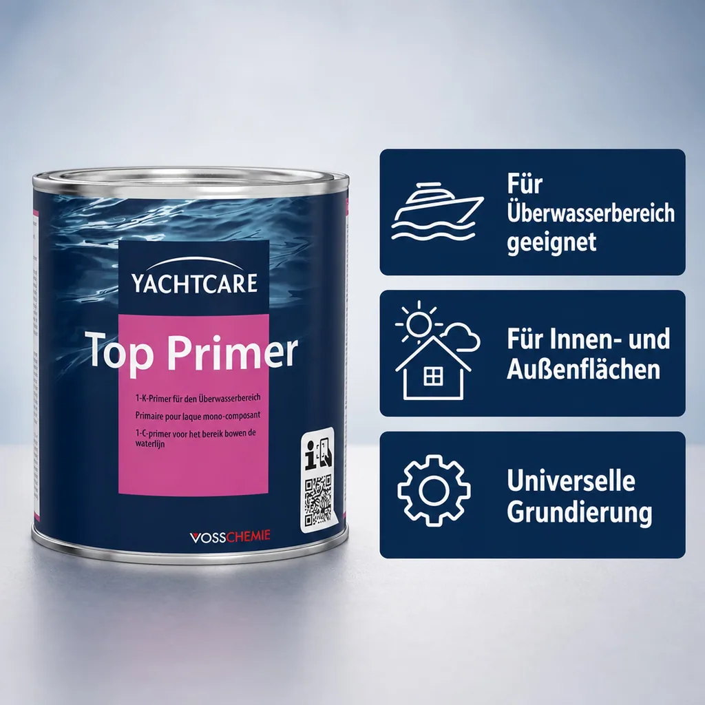 YACHTCARE Top Primer 1K Lack 750 ml weiß