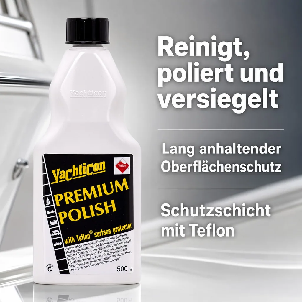 YACHTICON Premium Polish 500ml mit Teflon surface protector