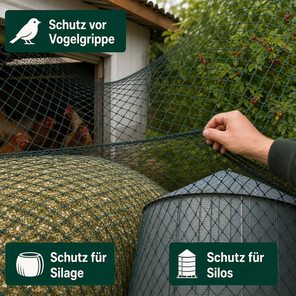 Teichschutznetz 16 m x 50 m (800m²)