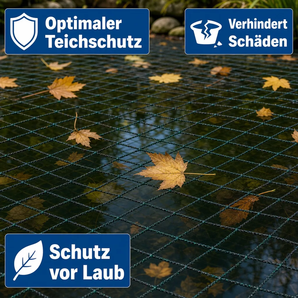 Teichschutznetz 16 m x 50 m (800m²)