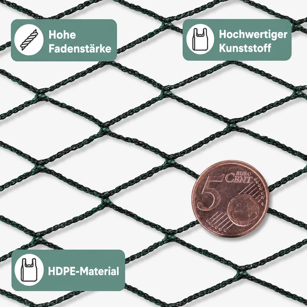 Teichschutznetz 8 m x 25 m (200m²)