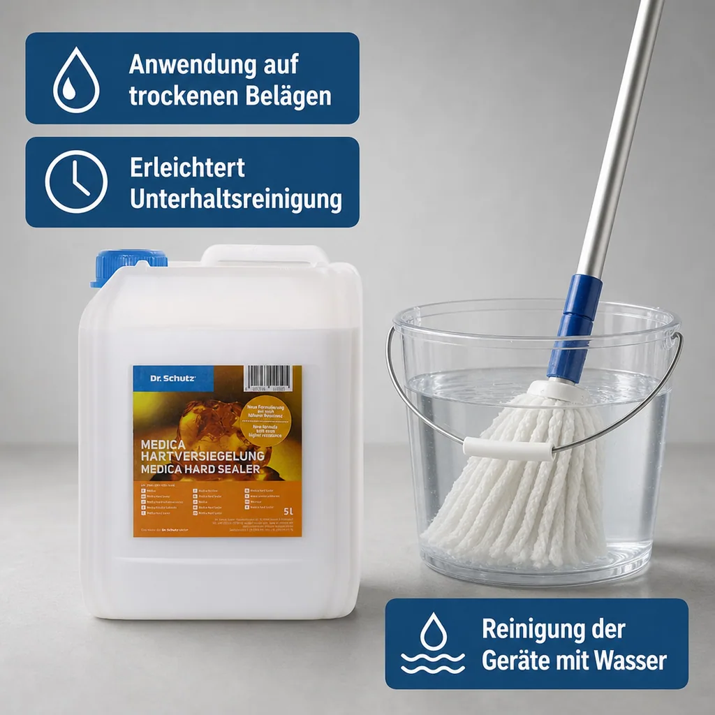 DR. SCHUTZ Medica Hartversiegelung seidenglanz 5 Liter für ca. 100 m²
