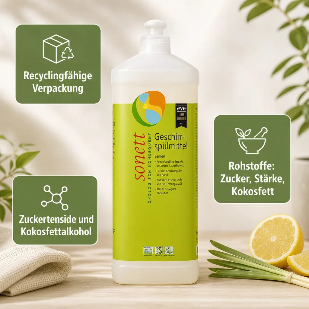 SONETT Geschirrspülmittel LEMON 1 Liter