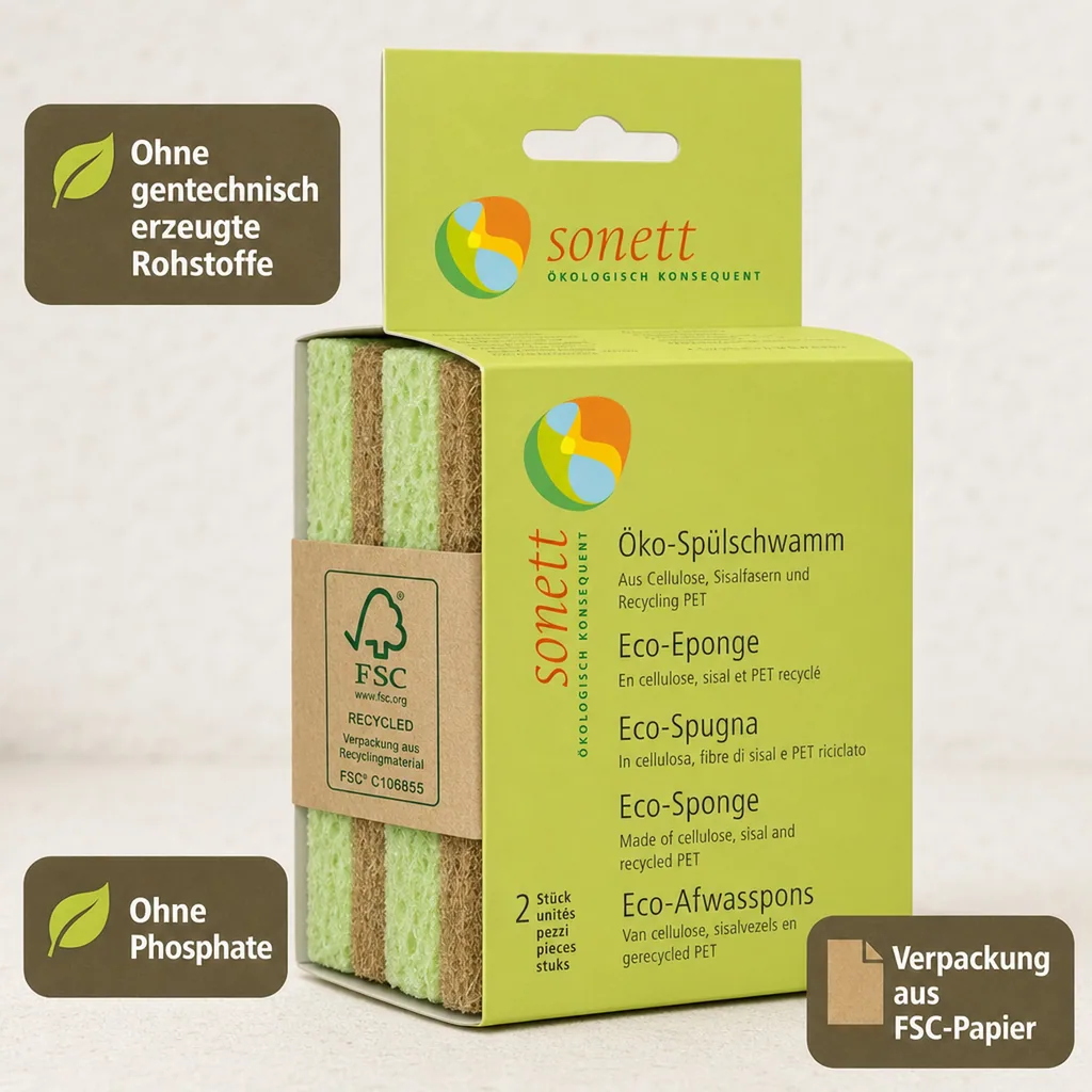 SONETT Spülschwamm, 1 x 2er Pack