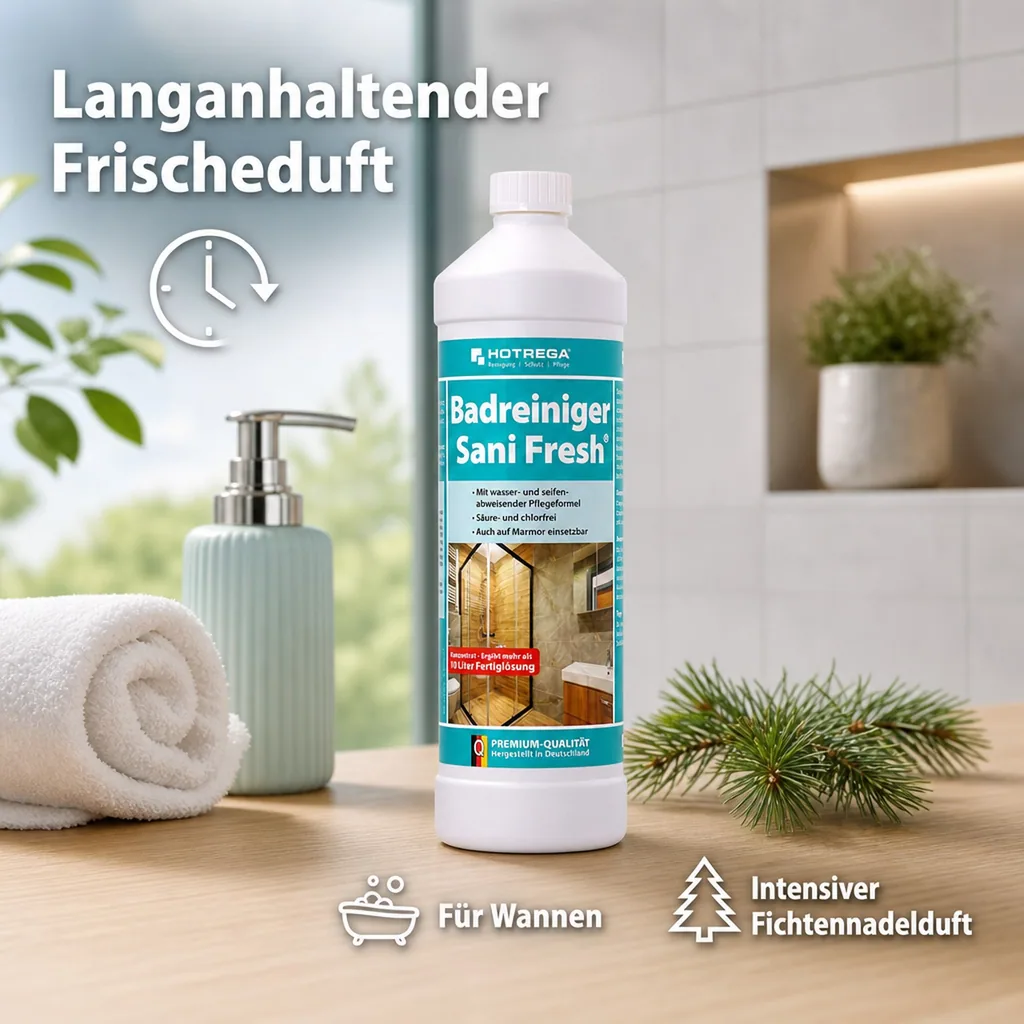 HOTREGA Badreiniger Sani Fresh 1 Liter Konzentrat