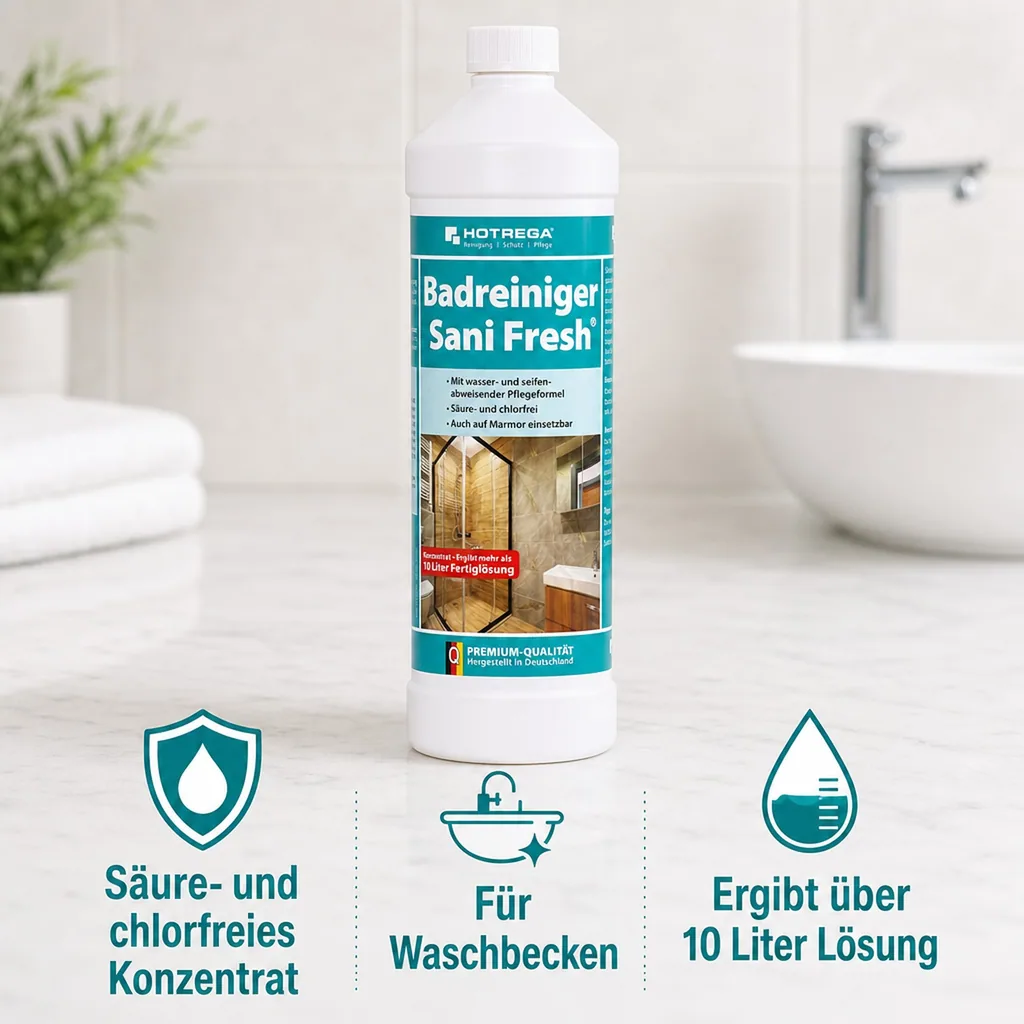 HOTREGA Badreiniger Sani Fresh 1 Liter Konzentrat
