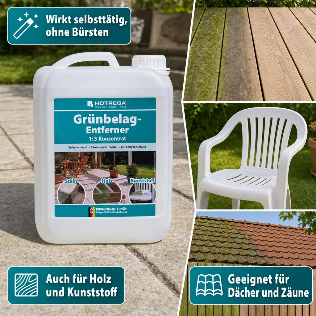 HOTREGA Grünbelag Entferner 1:3 Konzentrat 5 Liter
