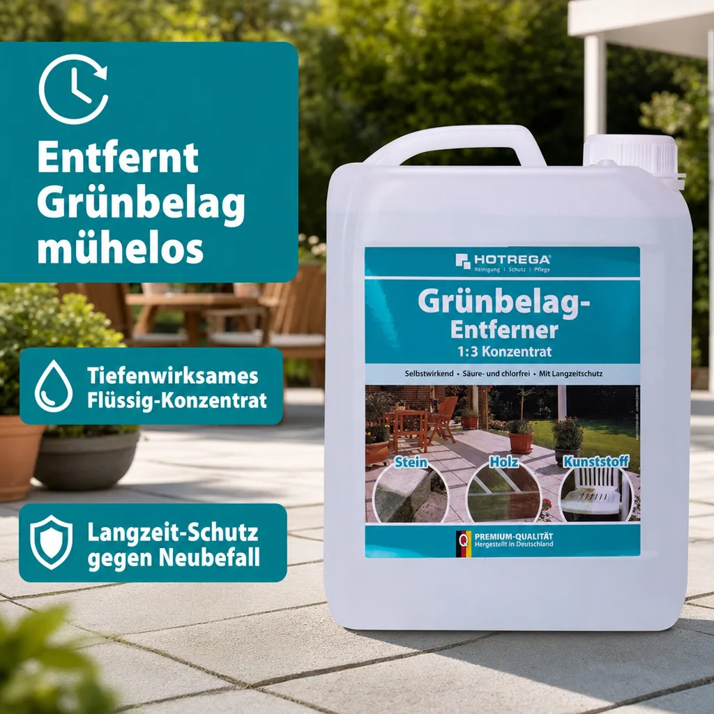 HOTREGA Grünbelag Entferner 1:3 Konzentrat 5 Liter