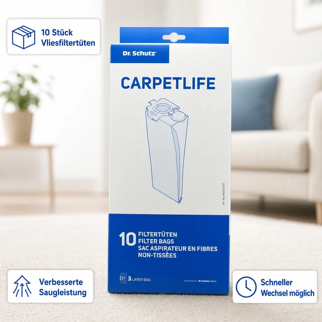 DR. SCHUTZ Carpetlife Vliesfiltertüten 10 Stück Packung