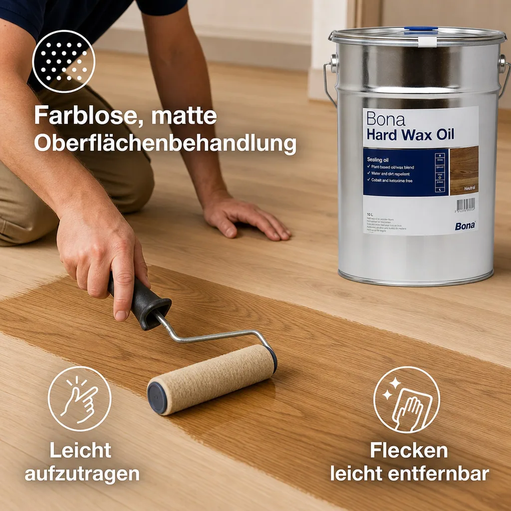 BONA Hardwax Oil matt 10 Liter für Holzböden im Innenbereich
