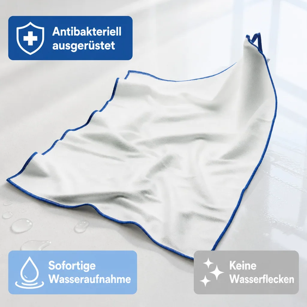 MEGA Clean Polier- und Geschirrtuch 50 x 70 cm weiß 10 Stück Packung