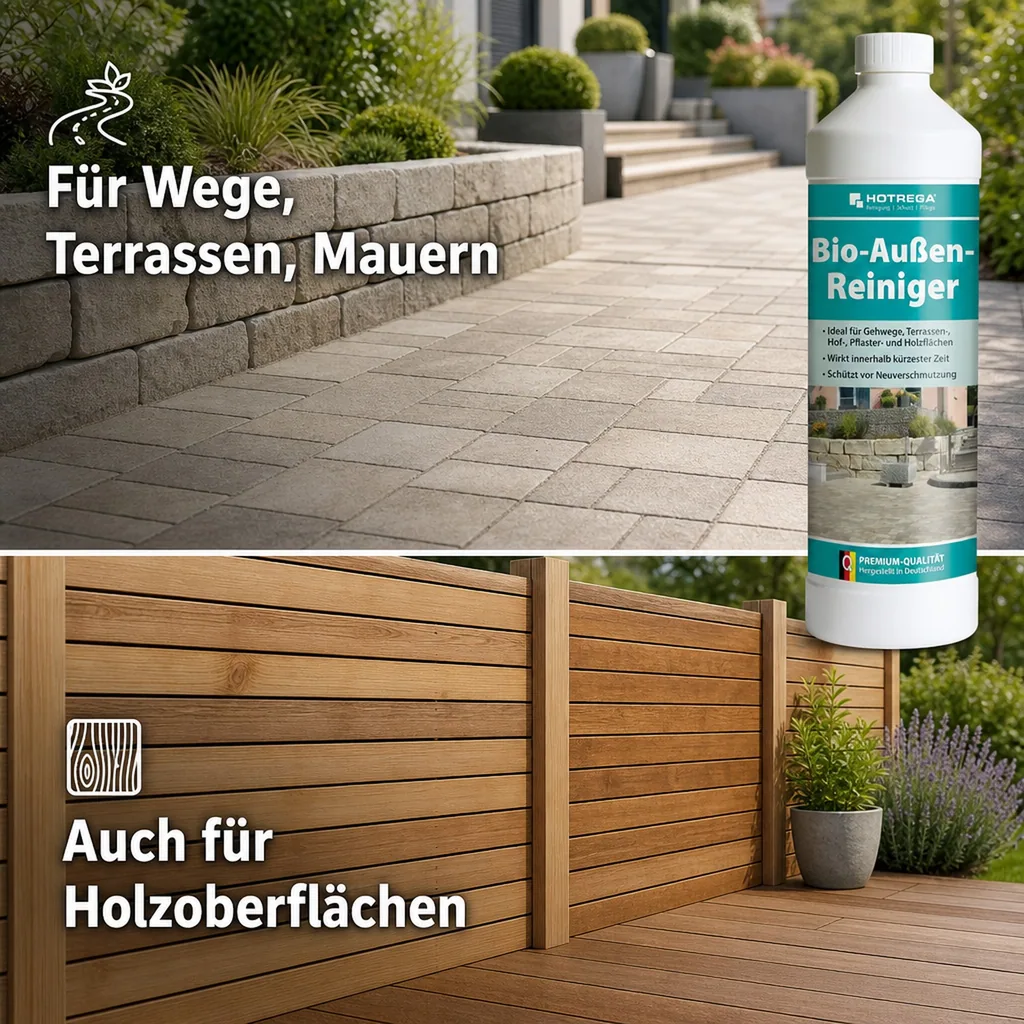 HOTREGA Bio Außen Reiniger 1 Liter Konzentrat