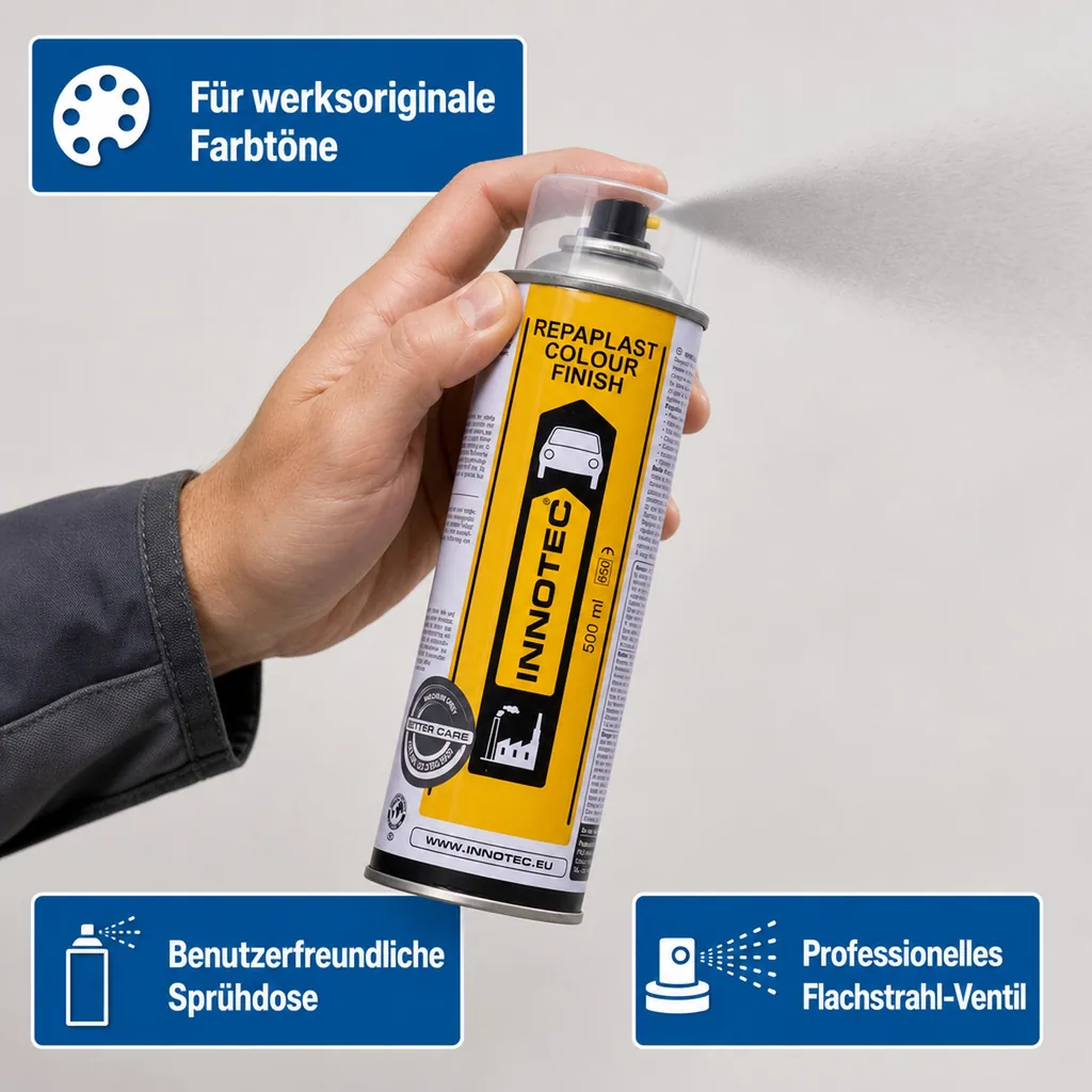 INNOTEC Repaplast Colour Finish BC 500ml mittelgrau