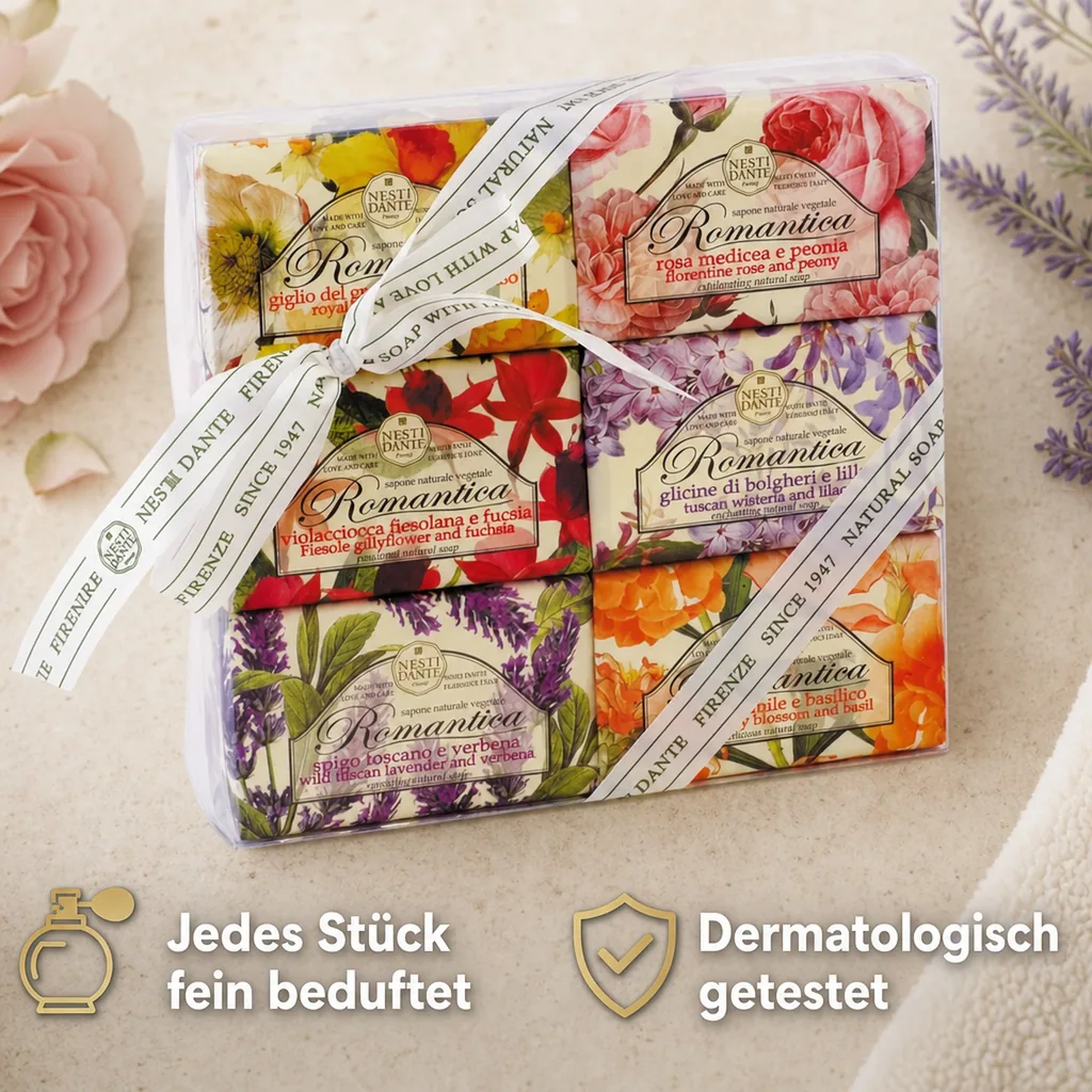NESTI DANTE Romantica Soap SET 6 x 150 g