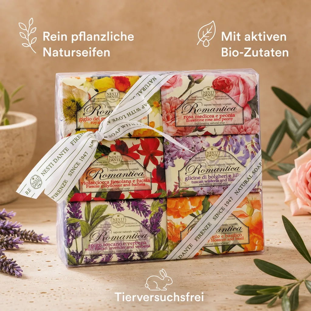 NESTI DANTE Romantica Soap SET 6 x 150 g