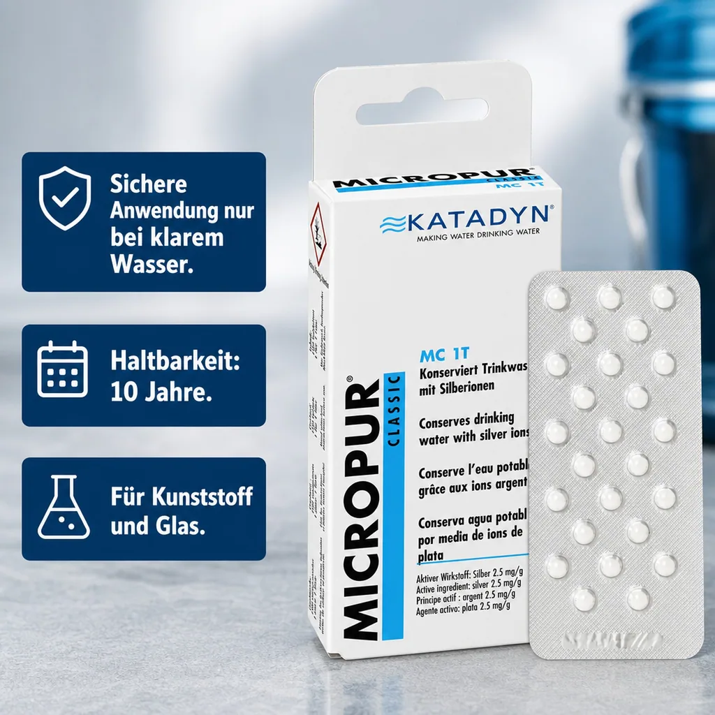 KATADYN Micropur Classic MC 1T - 100 Tabletten 4 x 25 Tabletten