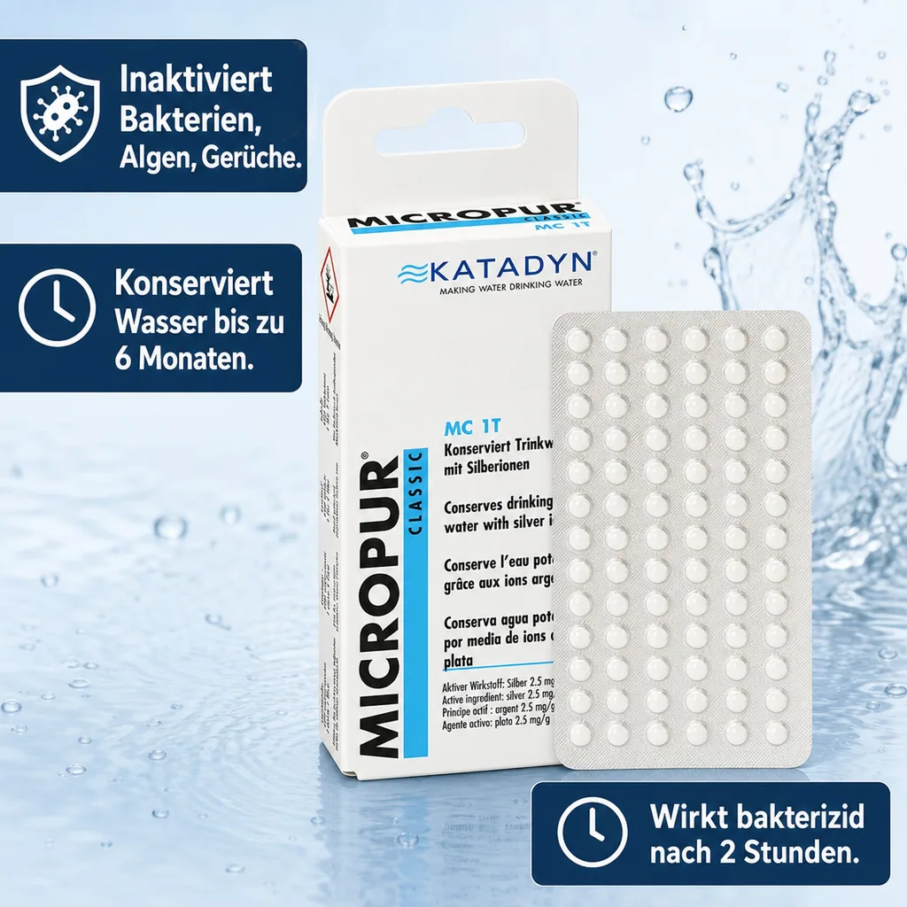 KATADYN Micropur Classic MC 1T - 100 Tabletten 4 x 25 Tabletten