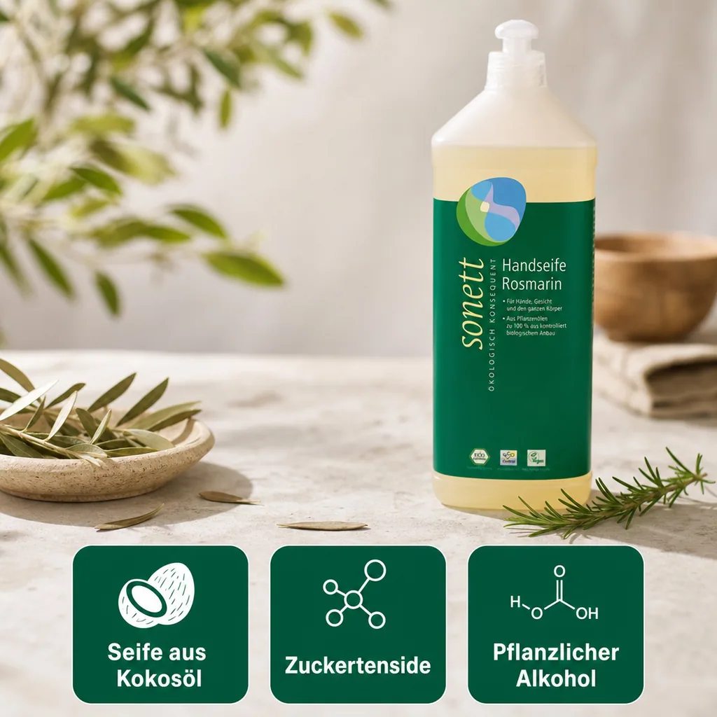 SONETT Handseife Rosemarin 1 Liter Nachfüllflasche