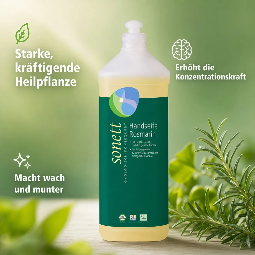 SONETT Handseife Rosemarin 1 Liter Nachfüllflasche