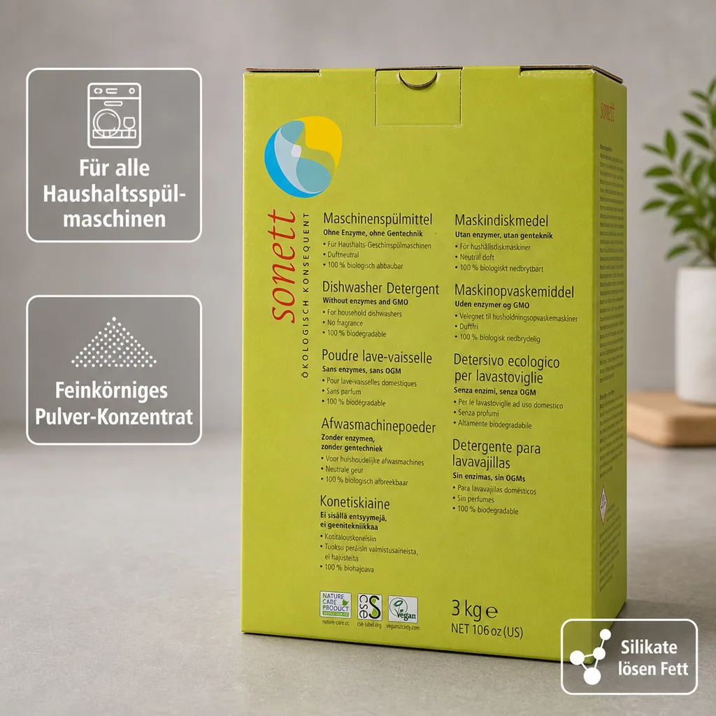 SONETT Maschinenspülmittel 3kg Pulverkonzentrat