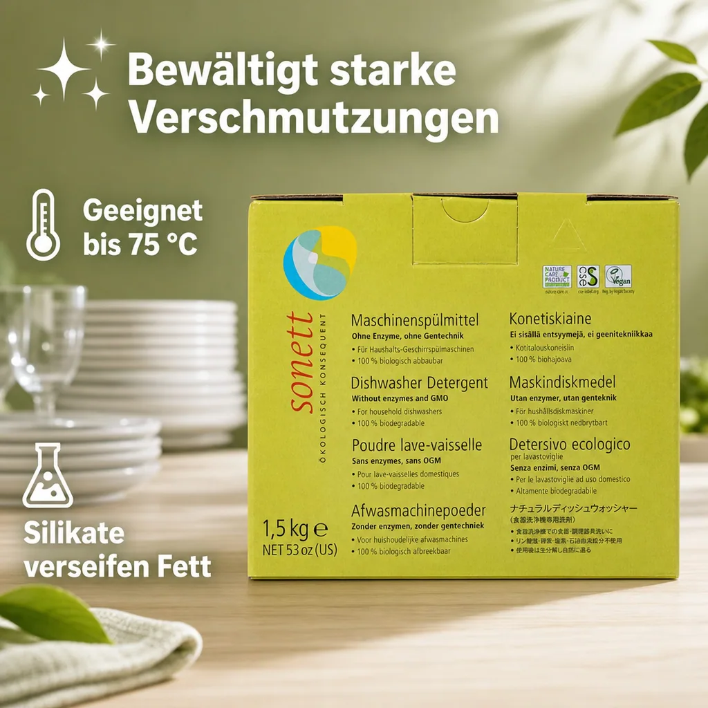 SONETT Maschinenspülmittel 1,5kg Pulverkonzentrat