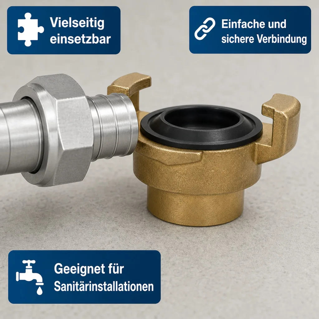 Messing Gewinde, Fitting Innengewinde 1/2 Zoll, Schnellkupplung